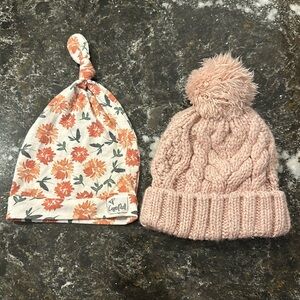 Baby Girl Hat Bundle Gap and Copper Pearl 6M